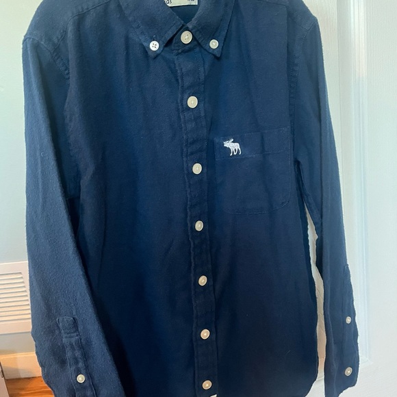 Abercrombie Kids Blue Button-Down Dress Shirt - Picture 3 of 3